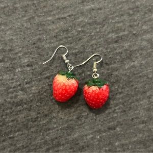 strawberry dangle earrings